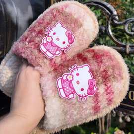 外贸出口卡通毛绒家居拖鞋秋冬