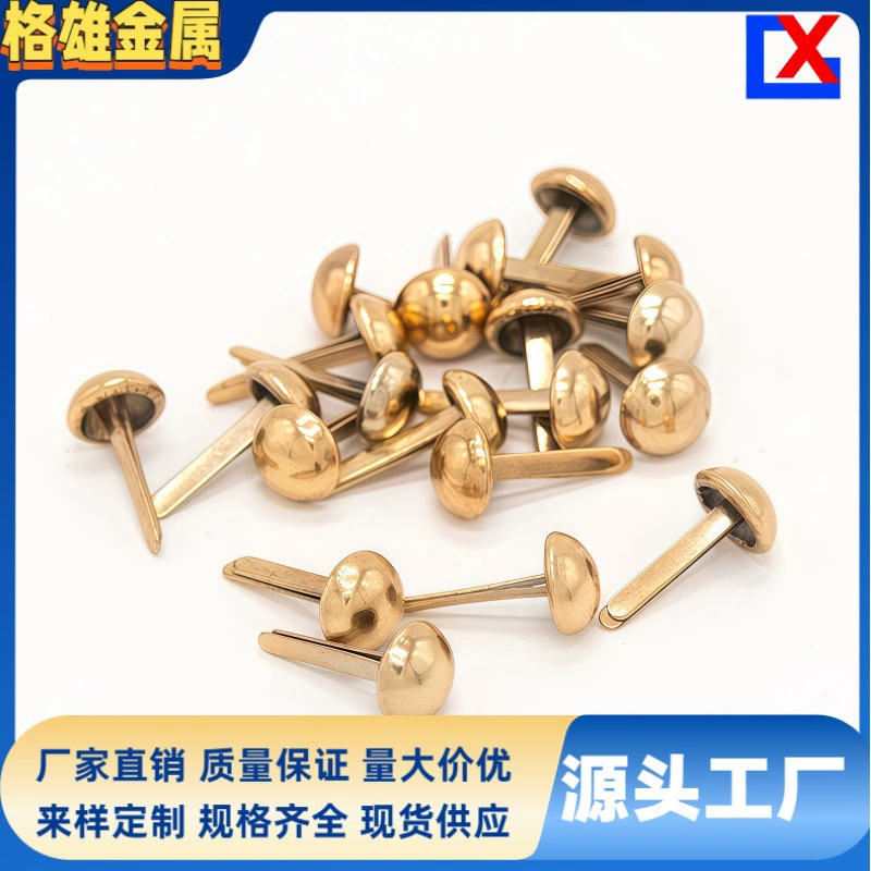 Прямые поставки с фабрики Металлический круглый гвоздь для ног Круглый раздвоенный гвоздь Гриб для ног в наличии Ногти в подарочной коробке Аксессуары для ногтей