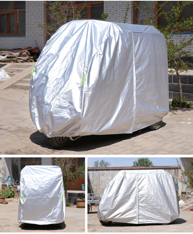 Fully enclosed electric motorcycle tricycle battery four-wheeler elderly scooter car cover rainproof and sunscreen sunshade cover