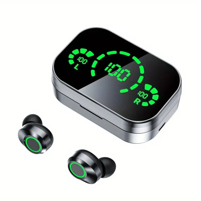Popular Private Model Bluetooth Earphones Yd03 with Large Mirror Screen Digital Display, Electroplated In-Ear Bluetooth Earphones with Ai Translation Popular Private Model Bluetooth Earphones Yd03 with Large Mirror Screen Digital Display, Electroplated In-Ear Bluetooth Earphones with Ai Translation
