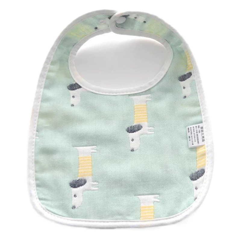 Детские нагрудники из чистого хлопкового жаккарда, U-образные, для защиты от покраснений подбородка, для детей 0-1 года, салфетка для слюны, для новорожденных