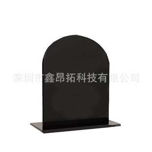 Elegant black blank seat card dining table number plate acrylic wedding logo card (acceptable logo)