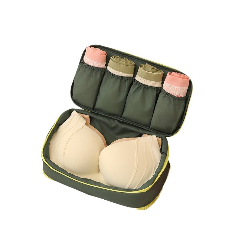 Bolsa de almacenamiento de ropa interior de gran capacidad de dopamina Bolsa de almacenamiento de viaje Bolsa de almacenamiento de calcetines tres en uno multifuncional para celebridades de Internet