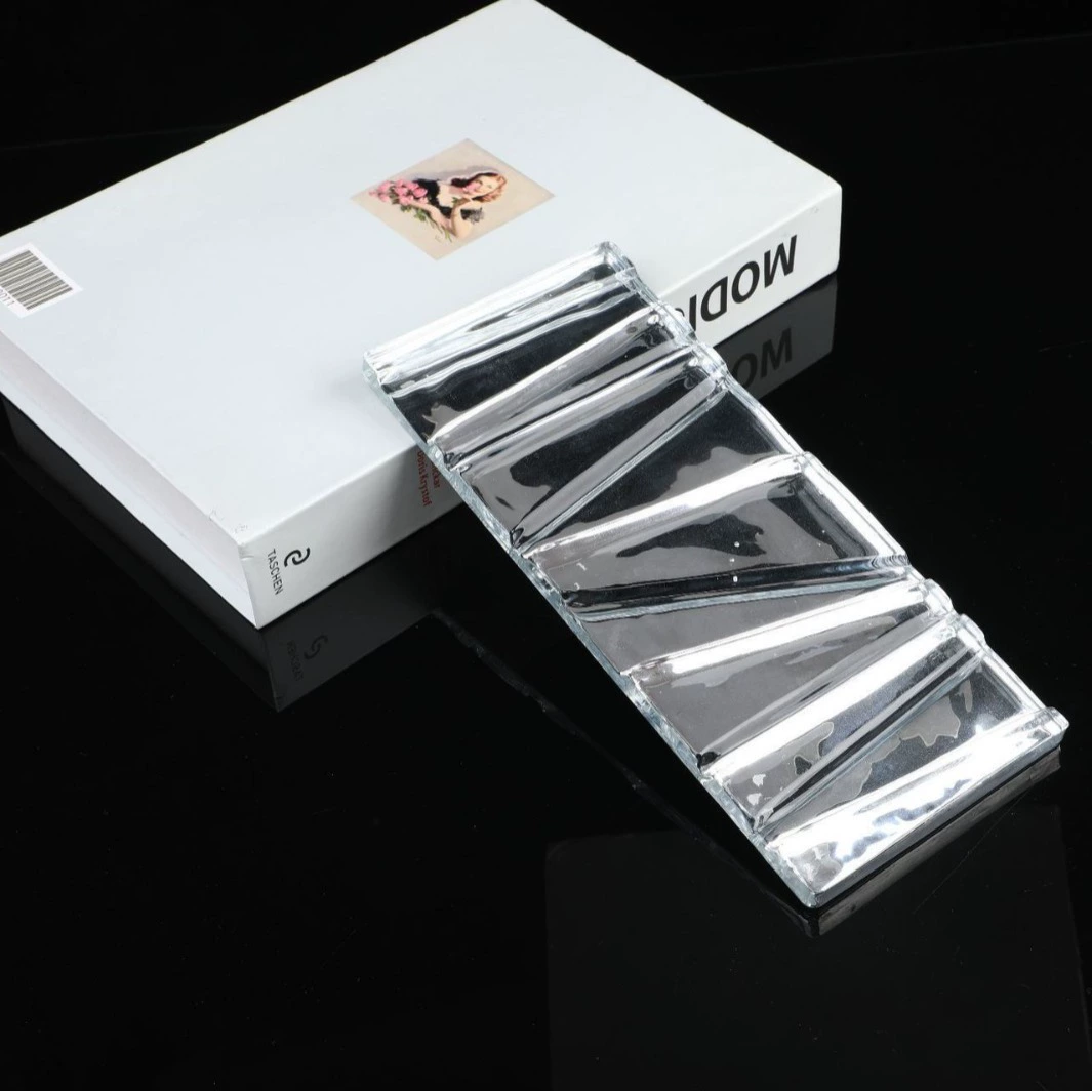 Новая модная стеклянная перегородка из кирпича для отеля, клуба, лобби, фона, входа, кристальный кирпич, прозрачная подвесная панель оптом