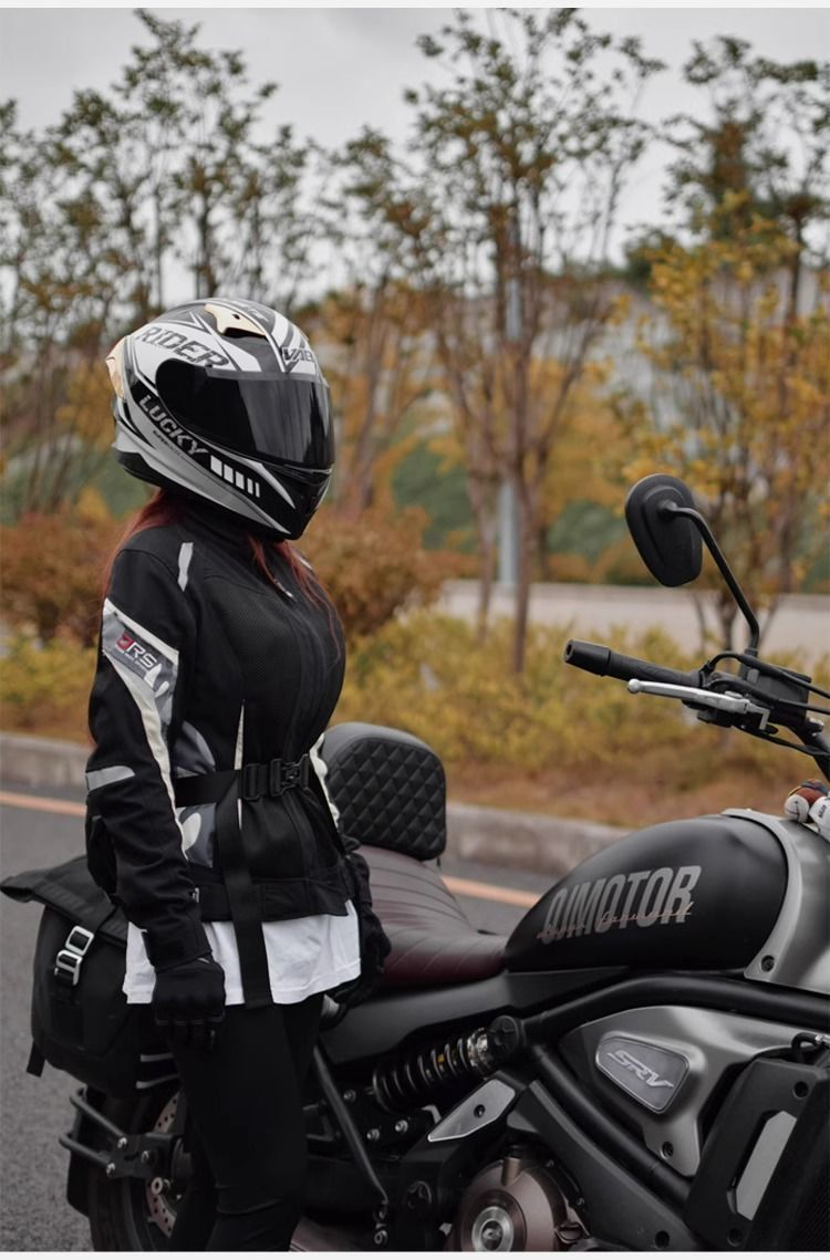 Motorcycle Full-Face Helmet for Men, 3C Certified, Racing Style, All-Season Universal, Personalized Motorcycle Riding Full-Cover Warm Helmet for Women