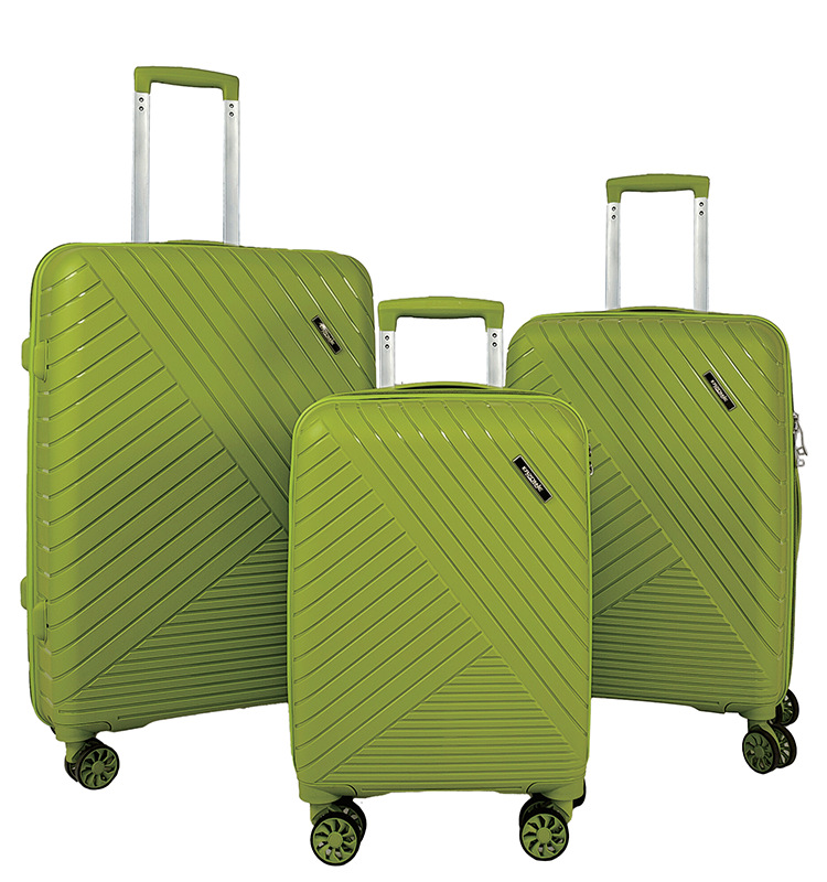 Maleta de embarque Caja madre de PP multifuncional femenina de 18 pulgadas Caja de contraseña a prueba de explosiones de tres piezas para estudiantes varones de alto valor