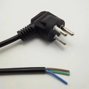 泰國插頭電源線電動工具潛水泵橡膠歐規大功率泰標東南亞電源線