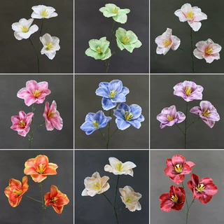仿真3D翻面郁金香婚礼堂装饰绢花背景墙郁金香插花酒店造景花艺