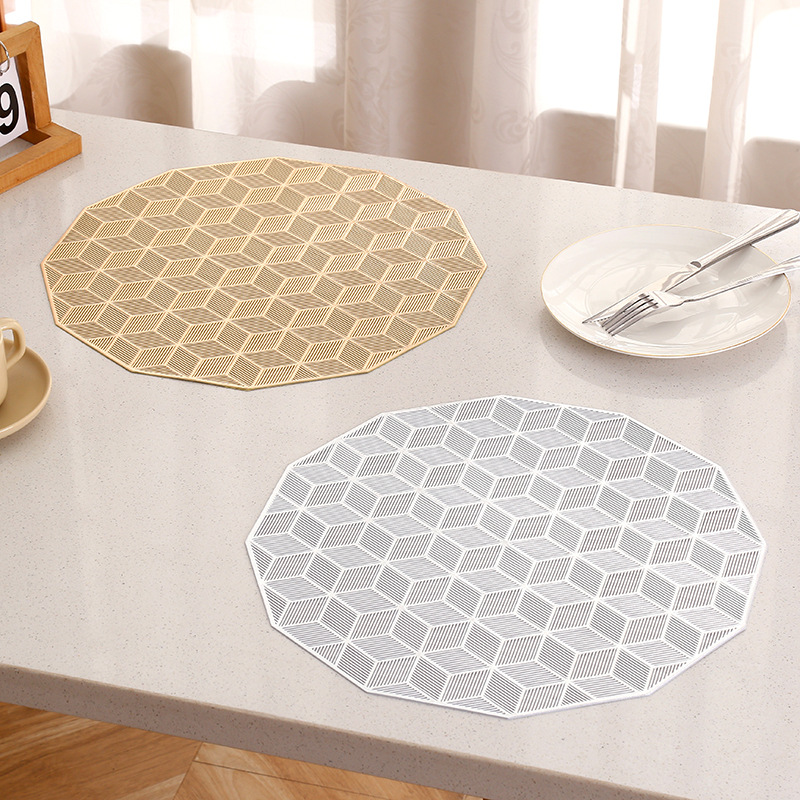 Transfronterizos irregulares almohadillas de mesa de diseño europeo de alto nivel INS estilo ligero almohadillas de mesa occidentales de lujo simple almohadillas de taza al por mayor