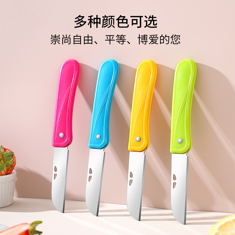 Foldable Fruit Knife Stainless Steel Fruit Peeler Multi-function Convenient Portable Fruit Knife Internet Popular Gift Small Knife