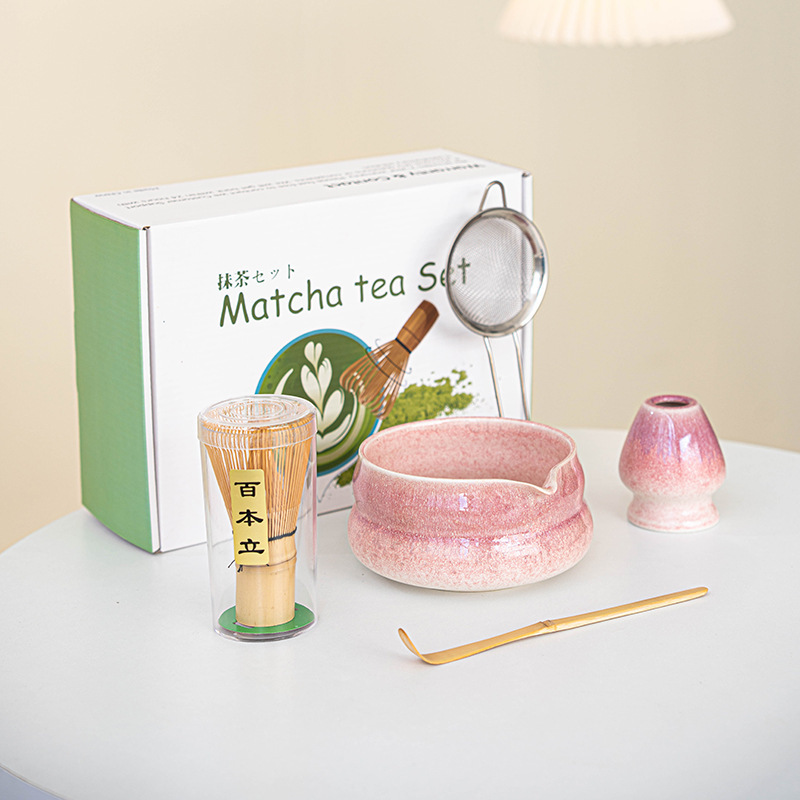 日本製ギフトボックスセット クロスボーダーインスタイル 抹茶ボウル 抹茶ティーセット 百本立陶器 クロスボーダー限定|undefined