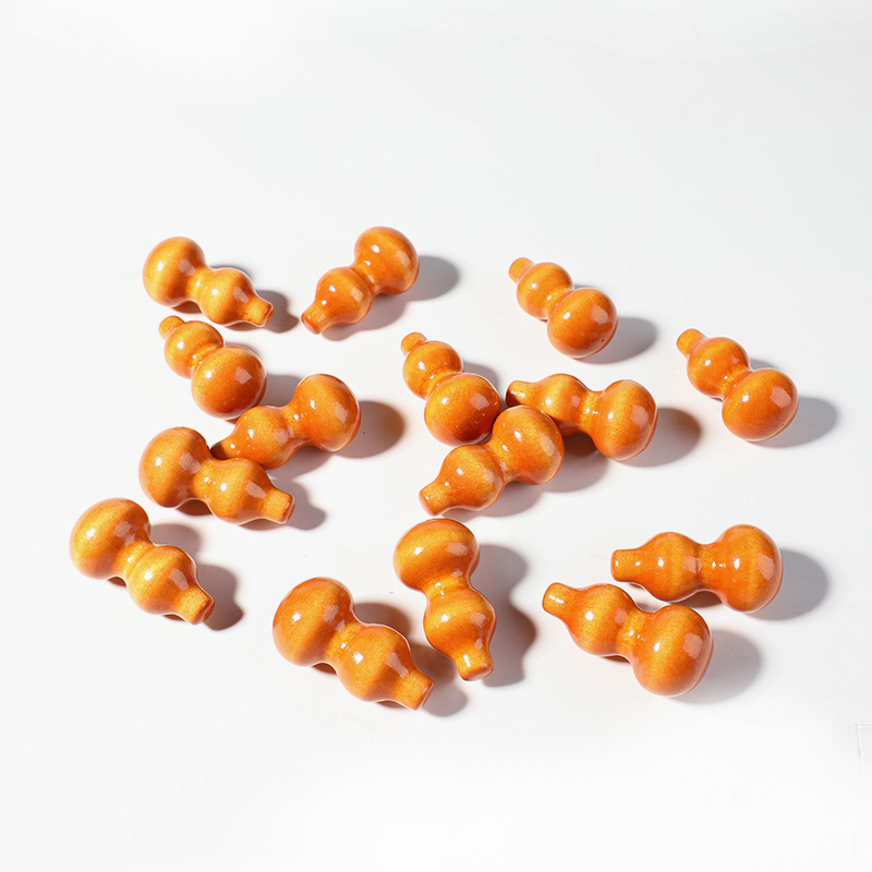 小葫芦木珠批发木质葫芦挂件diy手工饰品摆件木制工艺品挂串配饰