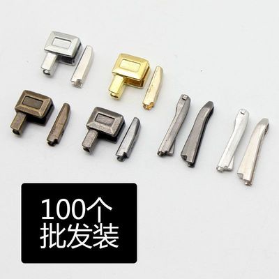 zipper parts Stripped of Party membership and expelled from public office Single open zipper repair Pin glue Buckle clothes zipper Slider Jack
