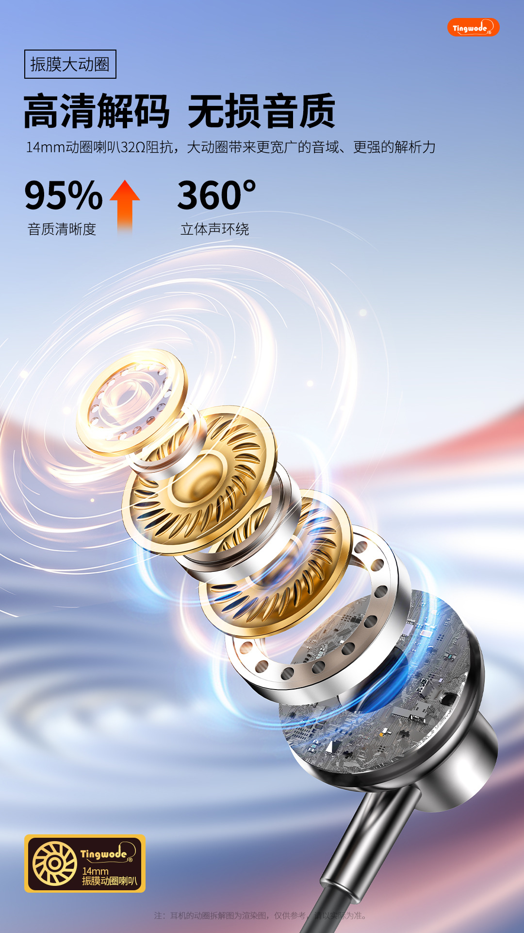2026新款领夹式蓝牙耳机降噪超长续航超清立体声跨境爆款运动耳机