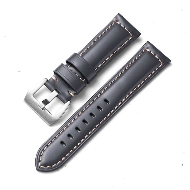 Aplicable iwatch correa de cuero genuino Apple correa de reloj applewatch8 Huawei GT3 Samsung S1 Pena Mar