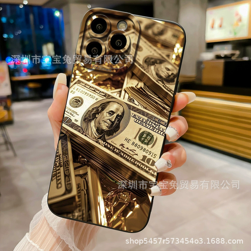 Apple, compatible iphone 17, golden protective case, mobile phone, 17 pro max