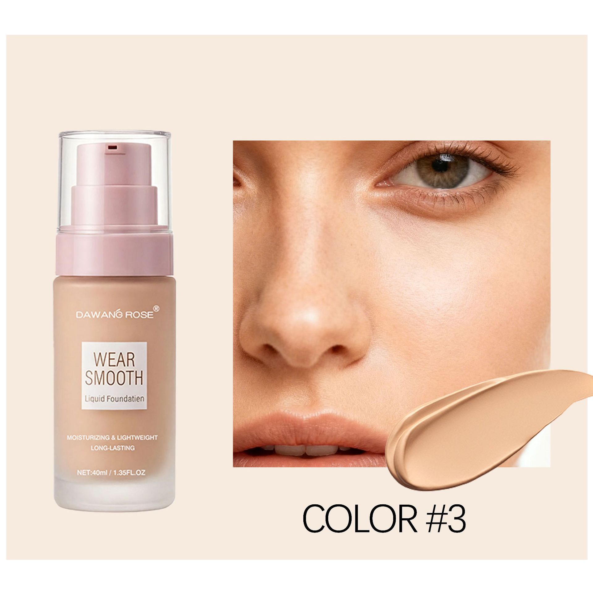 Hydrating Long-Lasting Foundation Natural Concealing Adherent Waterproof Sweatproof Makeup Set_voghion.com