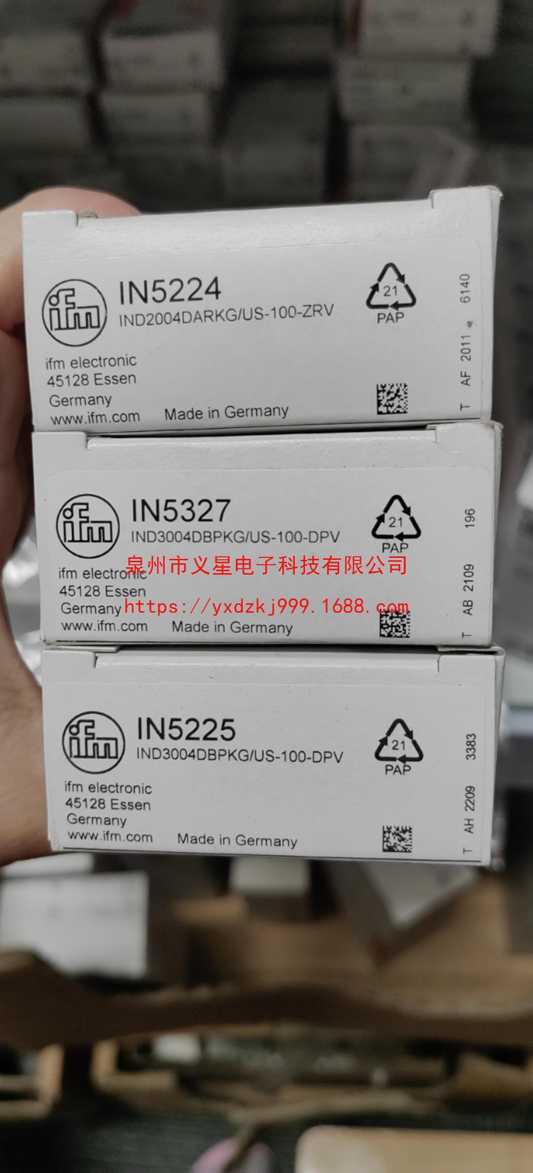 假一罚十 IFM IN5224  IN5225传感器IN5327原装现货 当天发