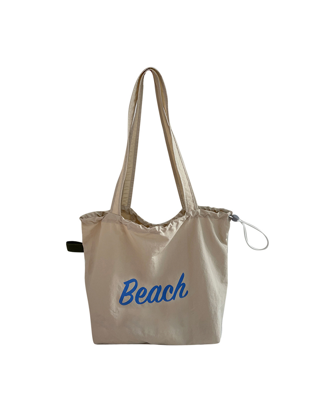 Versión coreana del nuevo bolso con estampado de letras para mujer bolso de hombro de nailon de gran capacidad casual todo-fósforo bolso portátil con cordón