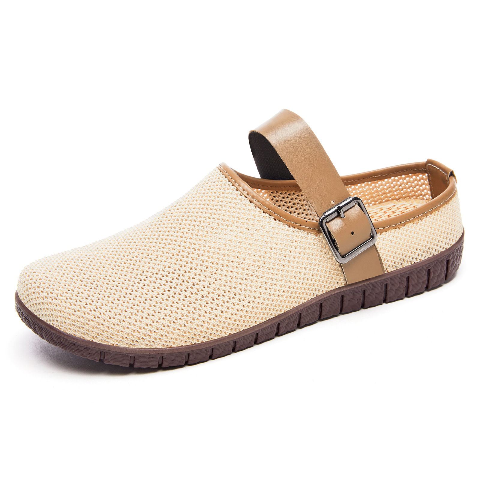 Zapatos de mujer nuevos zapatos de tela de tela Bocken un pedazo zapatos casuales zapatillas transpirables cómodas zapatos de mujer ligeros