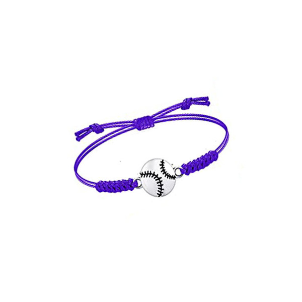 Baseball football basketball tennis woven waterproof bracelet…