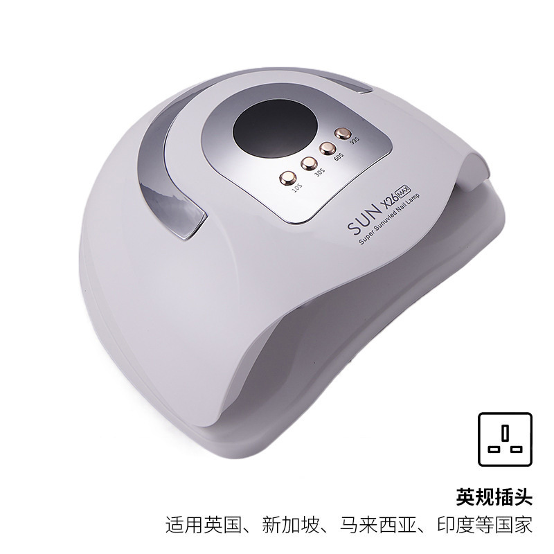 380W luz de manicura de alta potencia lámpara de fototerapia de mano luz roja inteligente manicura máquina de secado rápido pegamento de manicura lámpara de horneado transfronteriza