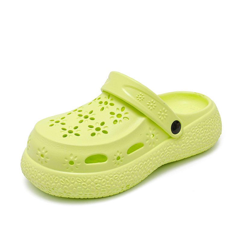 Moda de moda de primavera y verano para mujer, casual diario, cabeza redonda, zapatos con agujeros clásicos, zapatos con agujeros de mujer Baotou transpirables