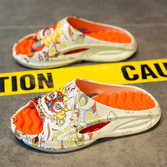 拖鞋男款潮牌夏季防滑踩屎感家居大碼親子款潮流耐磨沙灘國潮涼拖