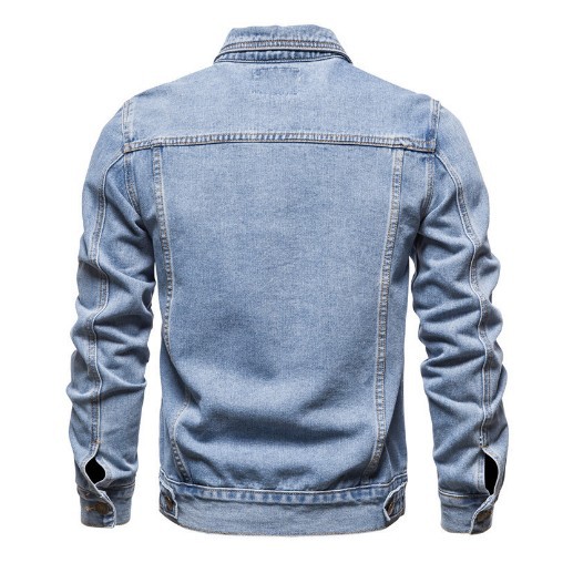 Spring Autumn Cotton Jeans Jacket Man Fashion Denim Jackets Coat Male Turn Down Collar Casual Bomber Jacket Men Clothing Outwear_voghion.com