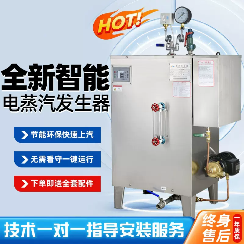 商用电加热蒸汽机48KW免报检工业蒸汽发生器锅炉高温高压节能高效