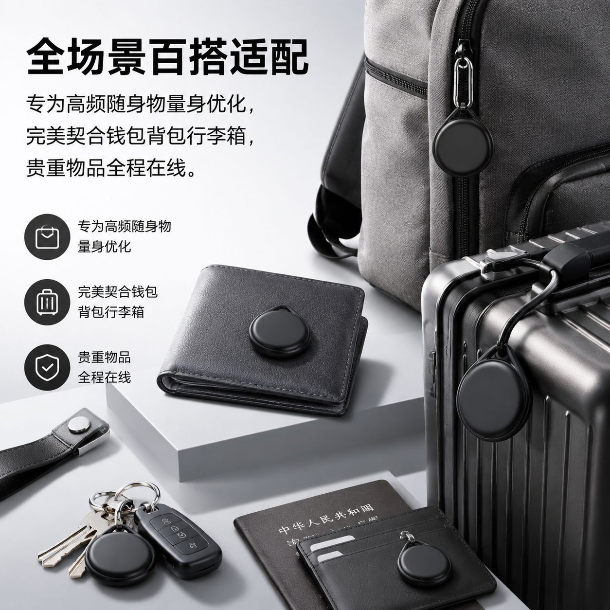 防丢器定位器tag追踪器钥匙钱包迷你定位器超级小防丢器猫咪定位