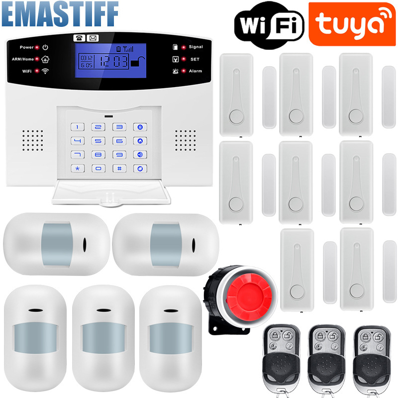 门窗入侵家庭报警涂鸦GSM红外探测器WIFI APP报警系统TUYA智能