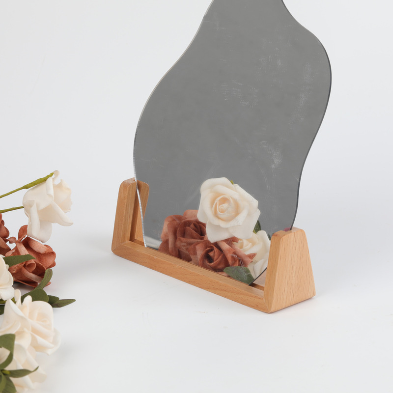 卓上カレンダー 無垢材ベース 木製フォトフレームベース アクリルポストカードカレンダーカードホルダー ウォールナットU字型ベース|undefined