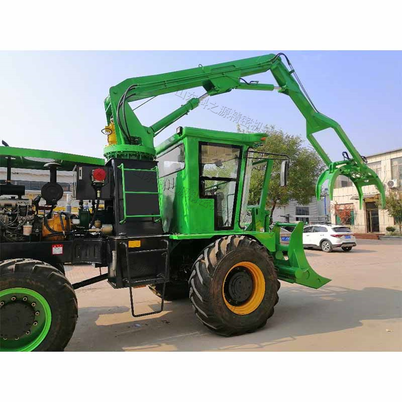 三轮液压甘蔗装载机四川云南地区黄皮果蔗糖蔗抓蔗机农用抓木机