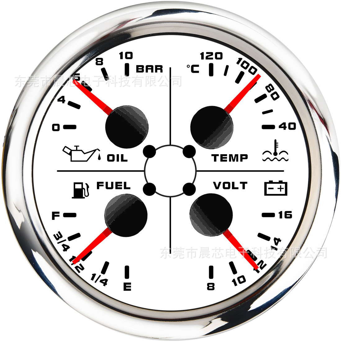 Voltmeter, Water Temp, ESKN Other vehicle instruments - cx8246bar8-16v