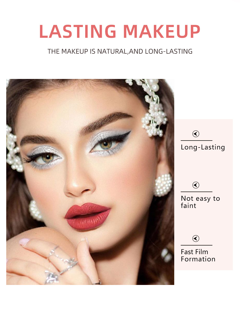 QIBEST Cross-border Cement Grey Eyeshadow Liquid Matte Pearlescent Fine Flash Dark Style European and American punk Smoky Eye Eyeshadow Liquid Application Scenario