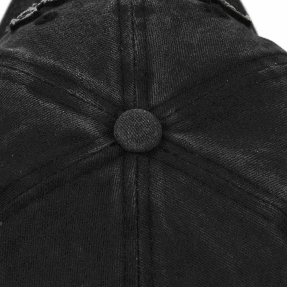 Washed Baseball Cap New York 3d Embroidered Curved Brim Hat_voghion.com