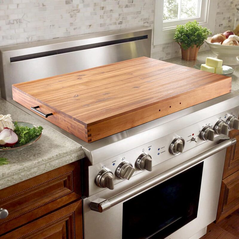 Acacia Wood Gas Stove Panel Burner Stove Top Cover Dinner Plate with Handle Household Breakfast Tray Acacia Wood Gas Stove Panel Burner Stove Top Cover Dinner Plate with Handle Household Breakfast Tray