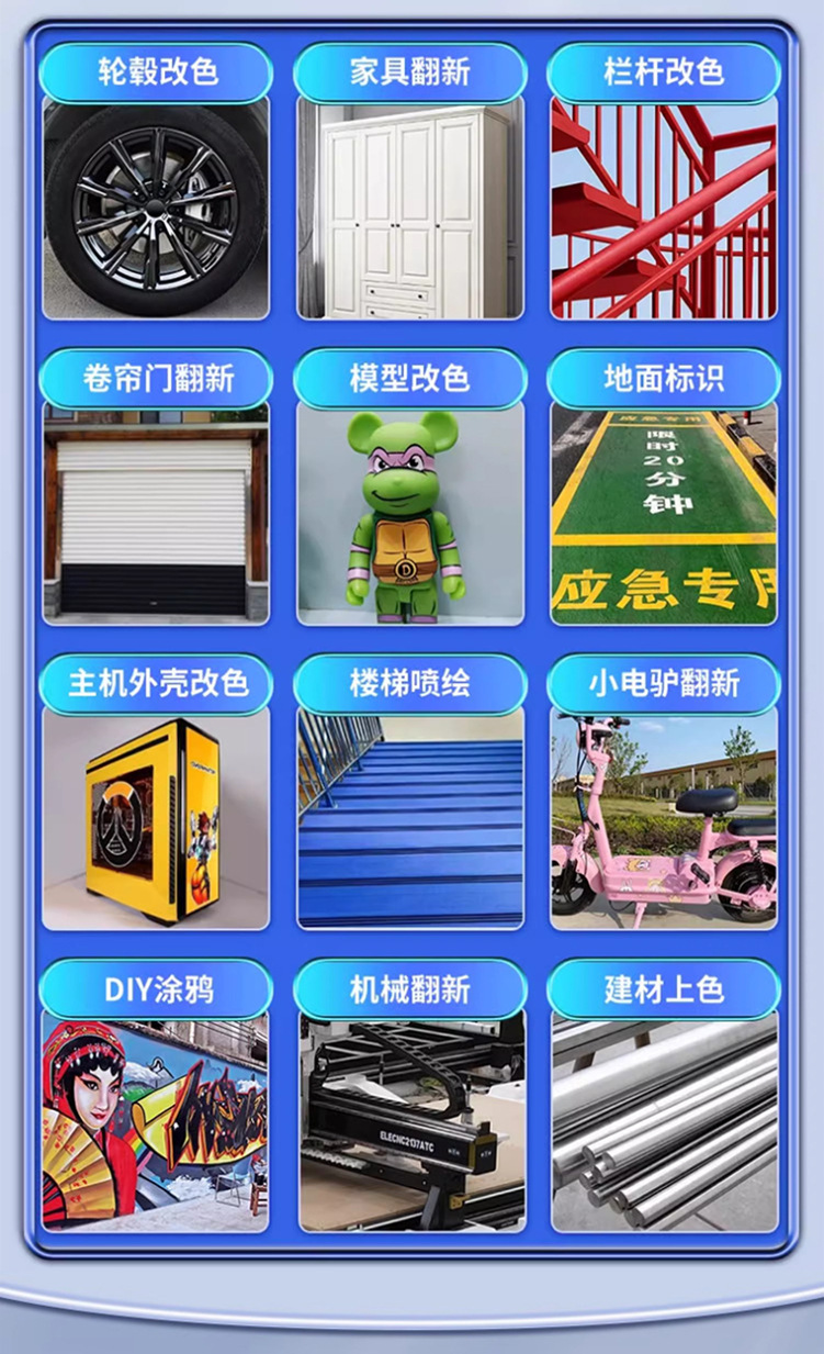 Automatic painting car special black white hand painting paint rust-proof metallic paint hand-cranked self-painting does not fade