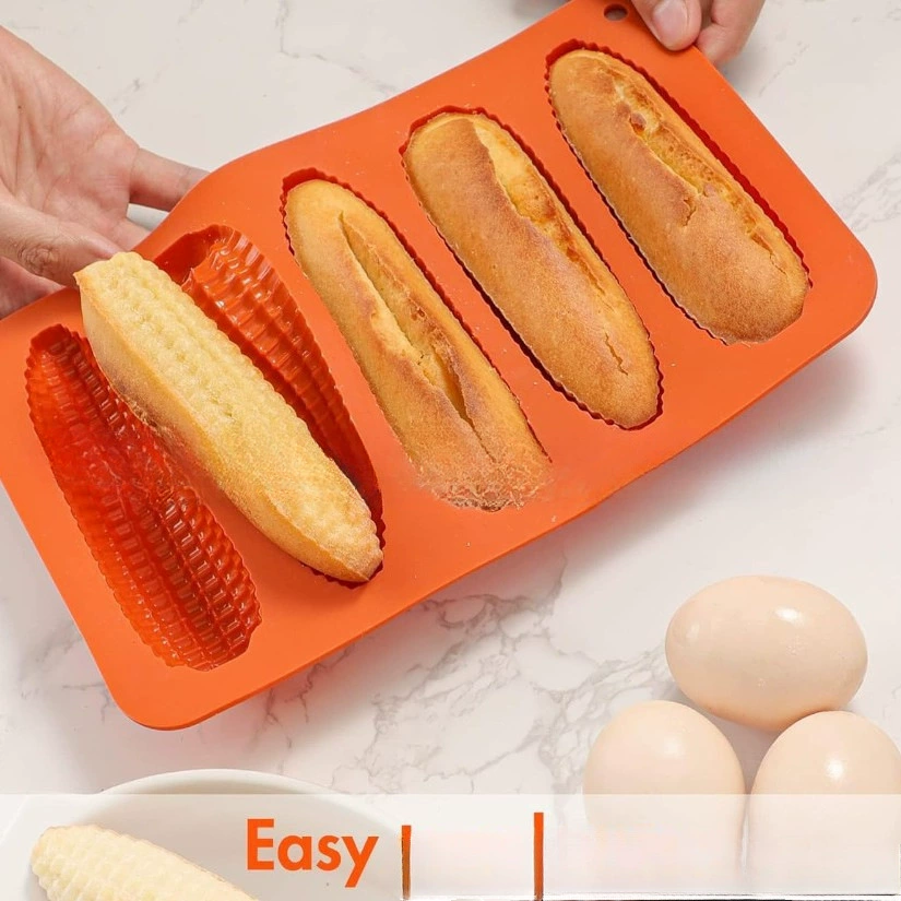 [跨境新颖实用Corn Stick Bread Pan Set of 2 玉米棒面包炊具模具]