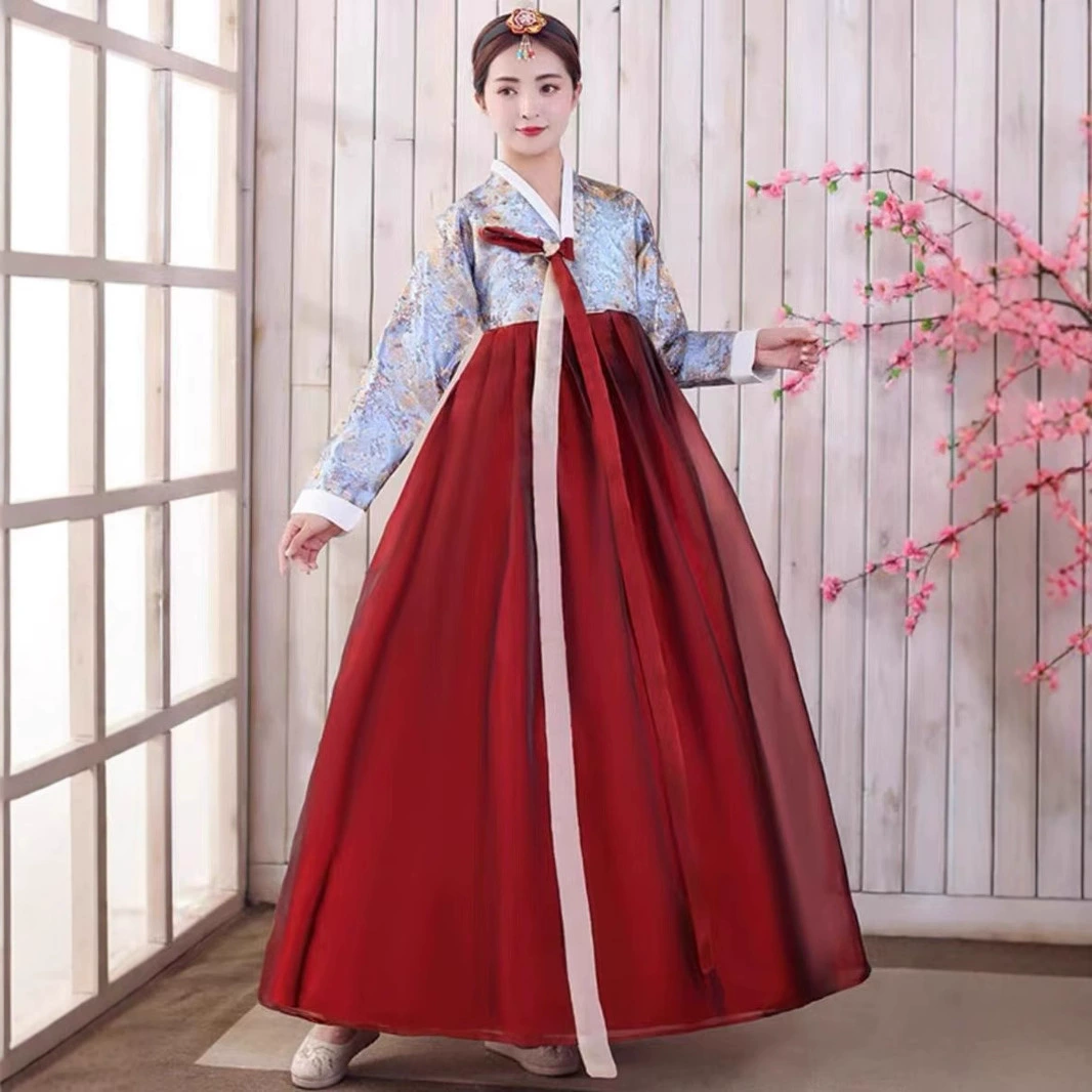 Ханбок, корейская одежда для выступлений, традиционное дворцовое платье, одежда этнических меньшинств, корейский этнический танцевальный костюм