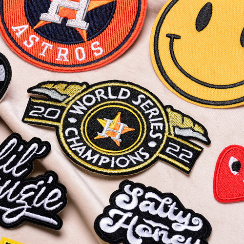 Junle embroidered badge clothing, glued edge badge cloth stickers, epaulettes, woven marks, chest badges, armbands, letter cloth stickers wholesale