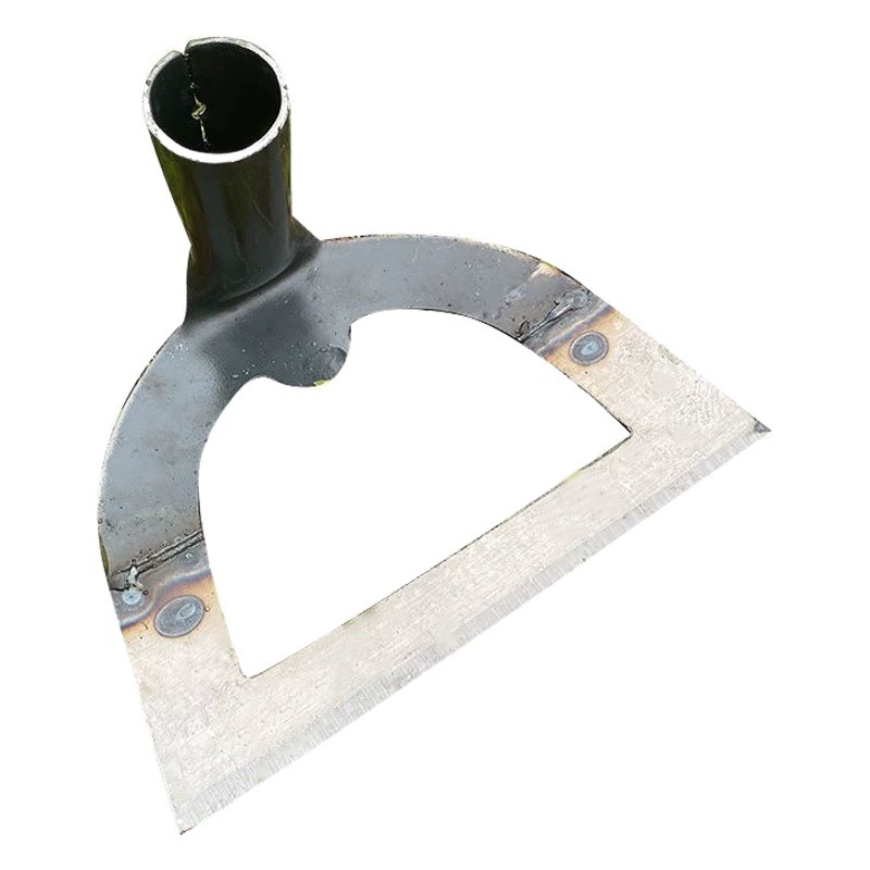 Культиватор с полым лезвием для прополки, утолщенное лезвие, стальная лопата, длинная рукоятка, цельностальной, большой, прочный, для уборки травы и рыхления почвы.