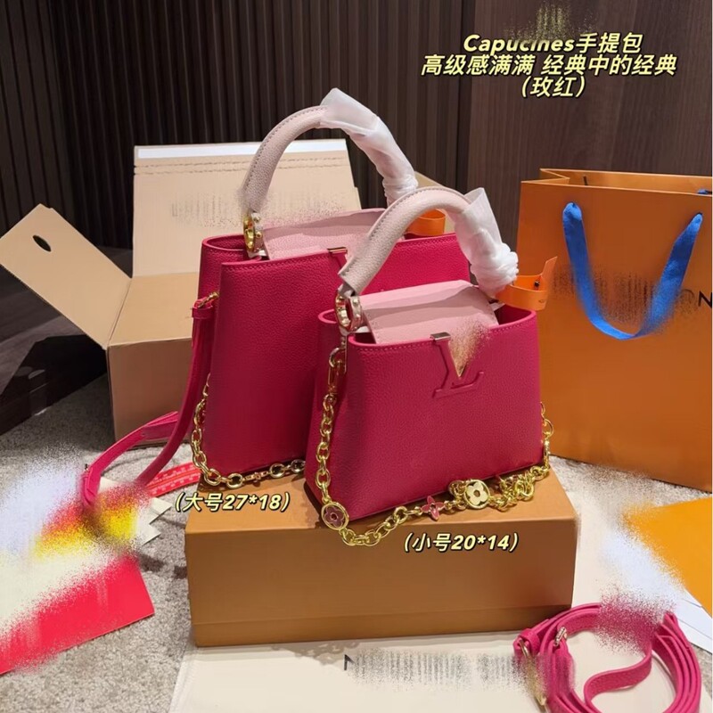 European and American Foreign Trade 26 New Models of Genuine Leather Women's Bags with Chain Shoulder Straps, Crossbody Bags, Color-Blocking High-End Women's Bags, Large-Capacity Handbags European and American Foreign Trade 26 New Models of Genuine Leather Women's Bags with Chain Shoulder Straps, Crossbody Bags, Color-Blocking High-End Women's Bags, Large-Capacity Handbags