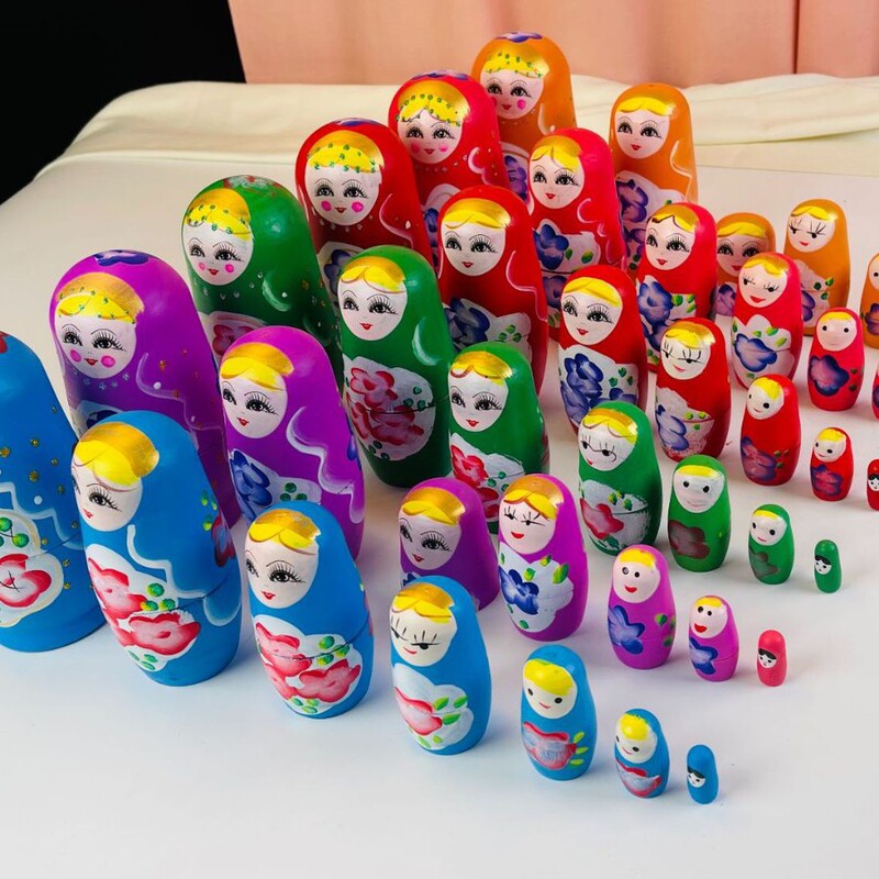 木製の新しい逸品の油の5階の大きい腹のロシアの子供の家の装飾品のカラーの子供の露店の卸売り|undefined