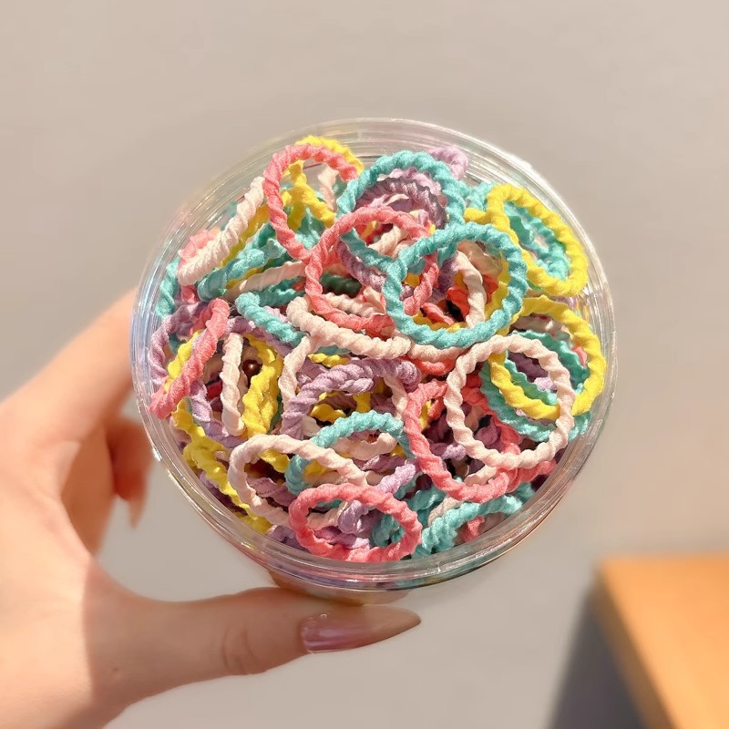 300 dark colored threaded hair ties