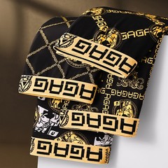 黒金プリント男性下着男性平角ズボン夏の薄いサイズの通気四角パンツメーカー卸売りクロスボーダー