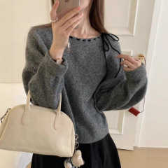 韩系高级温柔风软糯内搭毛衣女2025新款秋冬季宽松慵懒针织衫上衣