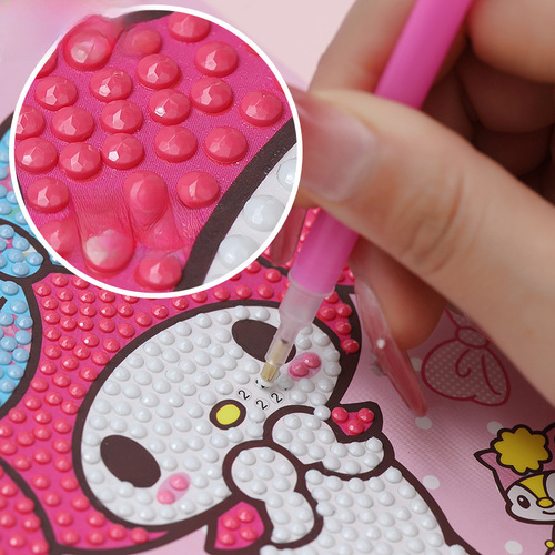 Children's Cartoon Diamond Painting 6-in-1 Handmade DIY Material Pack Girls Gift Stickers Educational Toy Stickers
