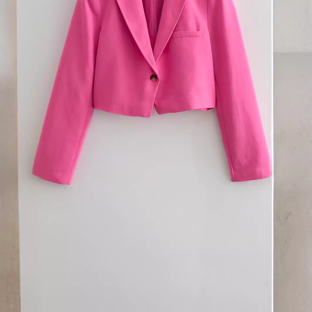 Women's clothing 2024 summer new short suit jacket+skirt pants set_voghion.com